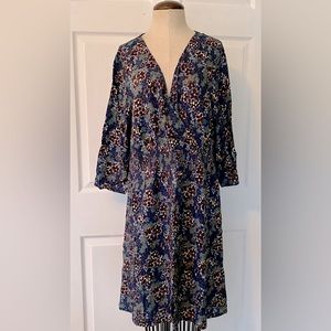 Womens FatFace Dress Size 14, 3/4 sleeves, mid- length
